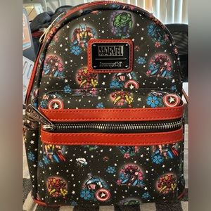 NWT Loungefly Marvel Avengers Tattoo mini Backpack